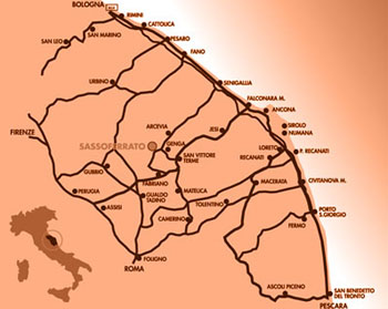 Cartina Sassoferrato
